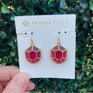 Kendra Scott Vintage Berry Glass Minnie Earrings